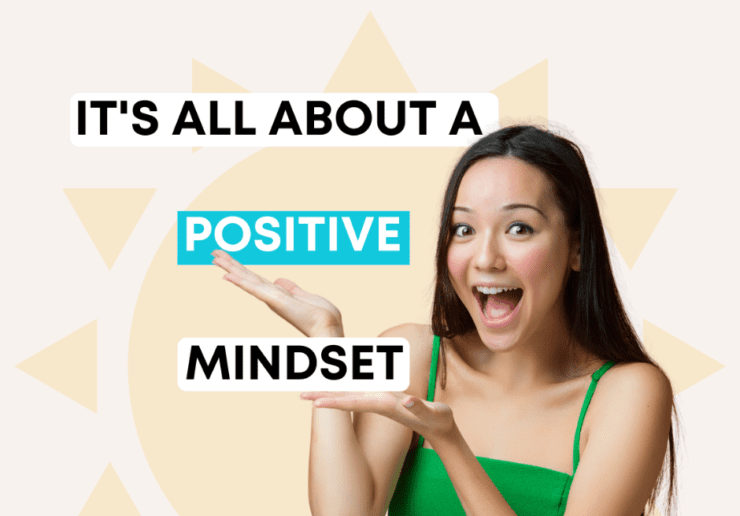 Smiling woman - test reads - its all about positive mindset